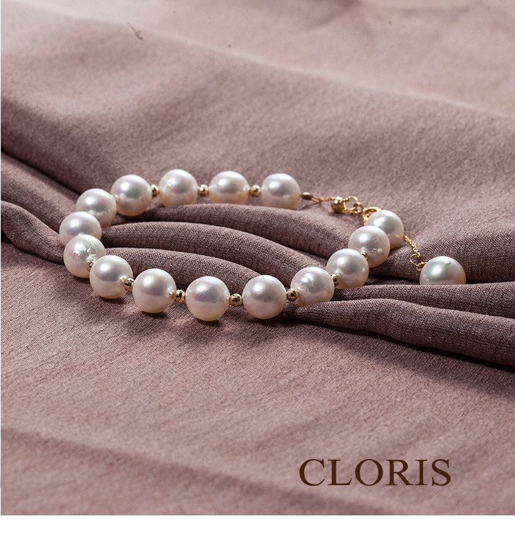 cloris/克劳瑞斯 【新品】日本工艺海水珍珠巴洛克 手镯 18k 金球