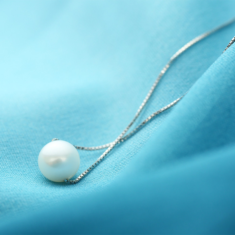 cloris/克劳瑞斯 天然珍珠 白色淡水珠 穿心链 项链