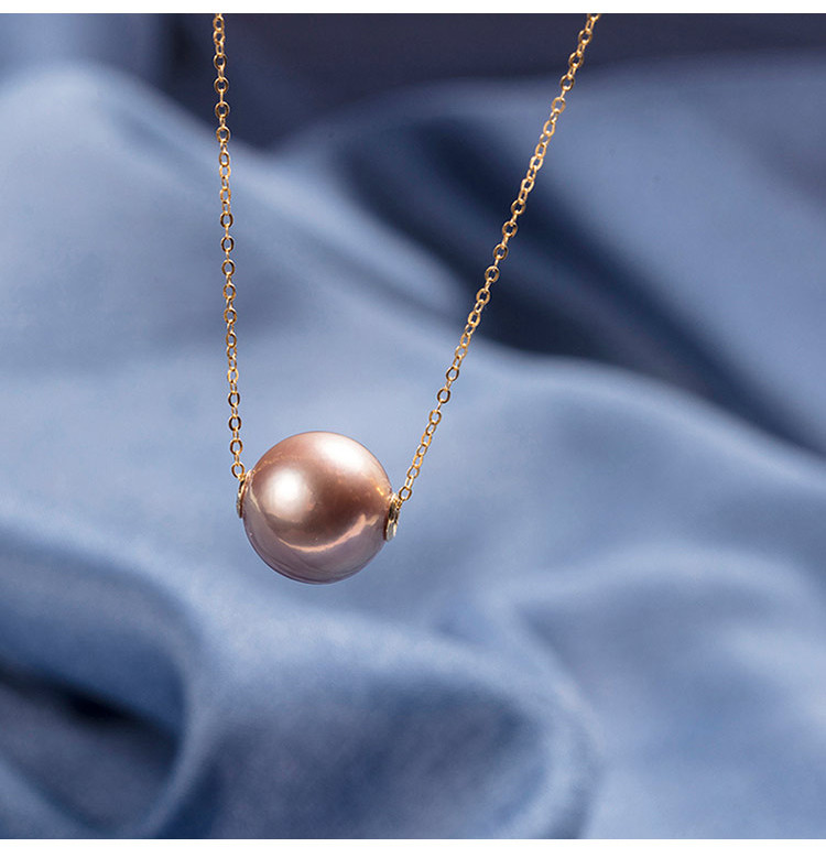 cloris/克劳瑞斯 18k金 爱迪生 路路通项链 11-12mm