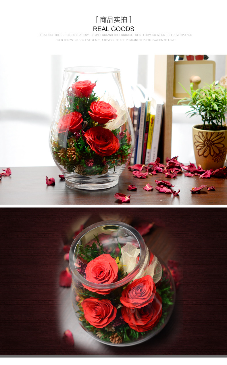 玻璃罩玫瑰花画法图片