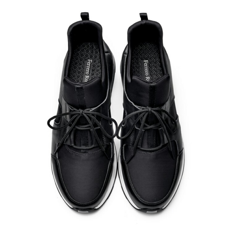 【18秋冬】ferrero ross/费列罗斯 牛皮配弹力布 男士超轻时尚休闲