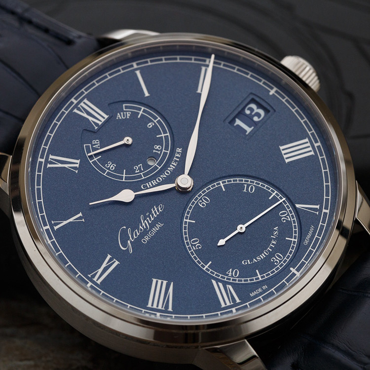 glashutte original/格拉苏蒂参议员系列男士机械腕表1-58-01-05-34