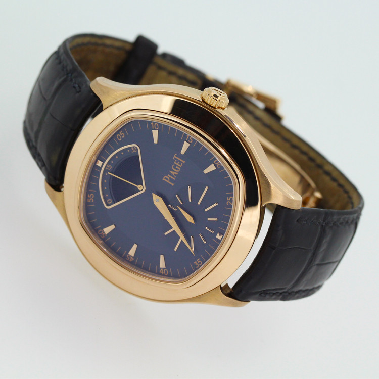 piaget/伯爵黑带系列 男士机械腕表 g0a34025 (已使用 a级)后配鳄鱼皮