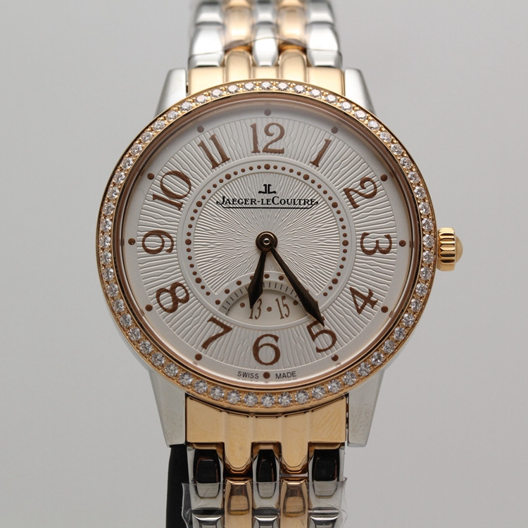 jaeger-lecoultre/积家约会系列 间金镶钻 石英女表 q3474120 二手女