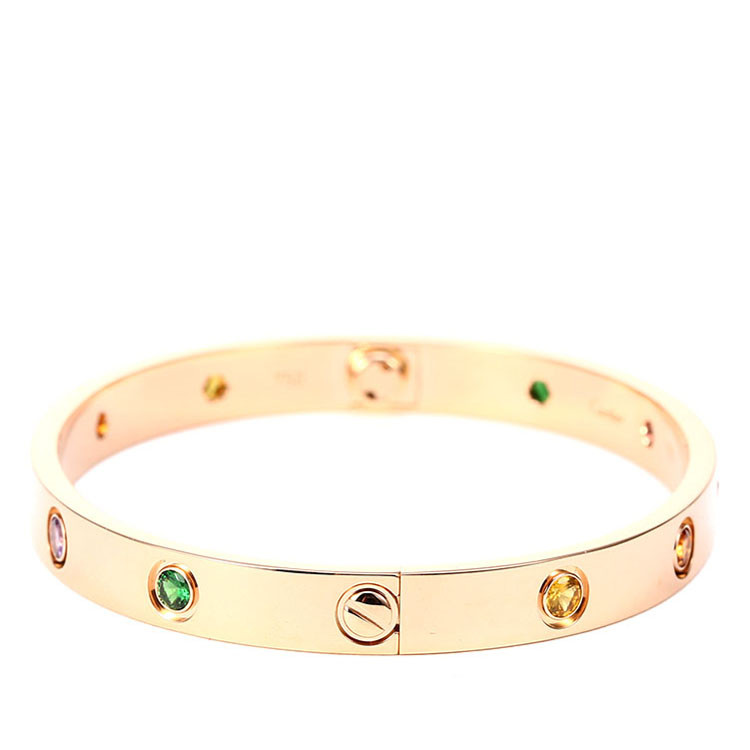 cartier/卡地亚 18k金女士彩宝手镯 b6036517