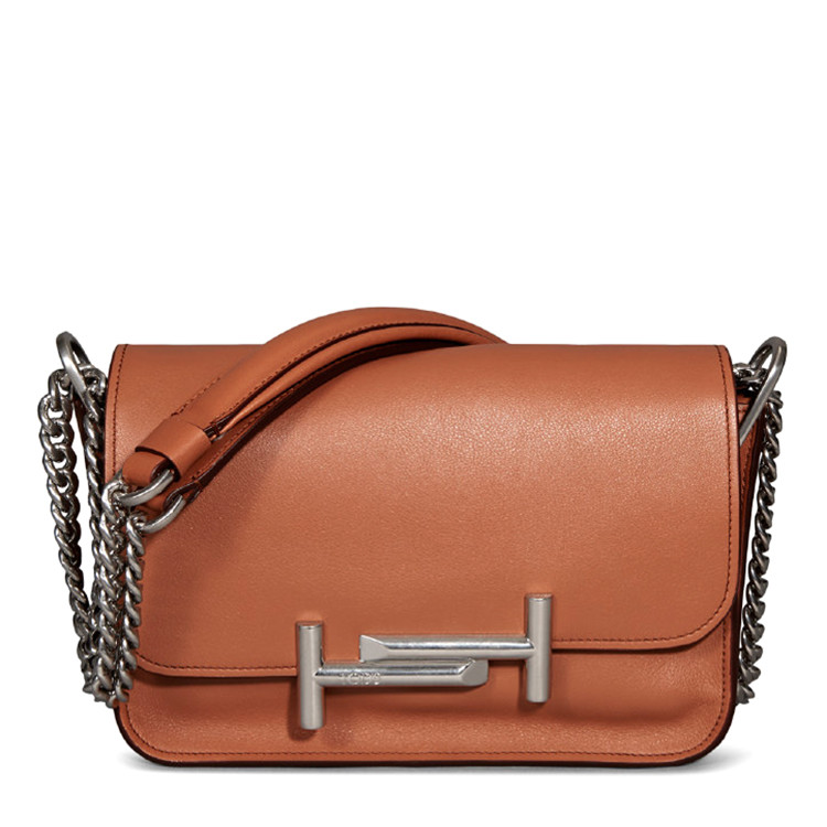 tods/托德斯女士单肩包牛皮tods double t 迷你斜挎包