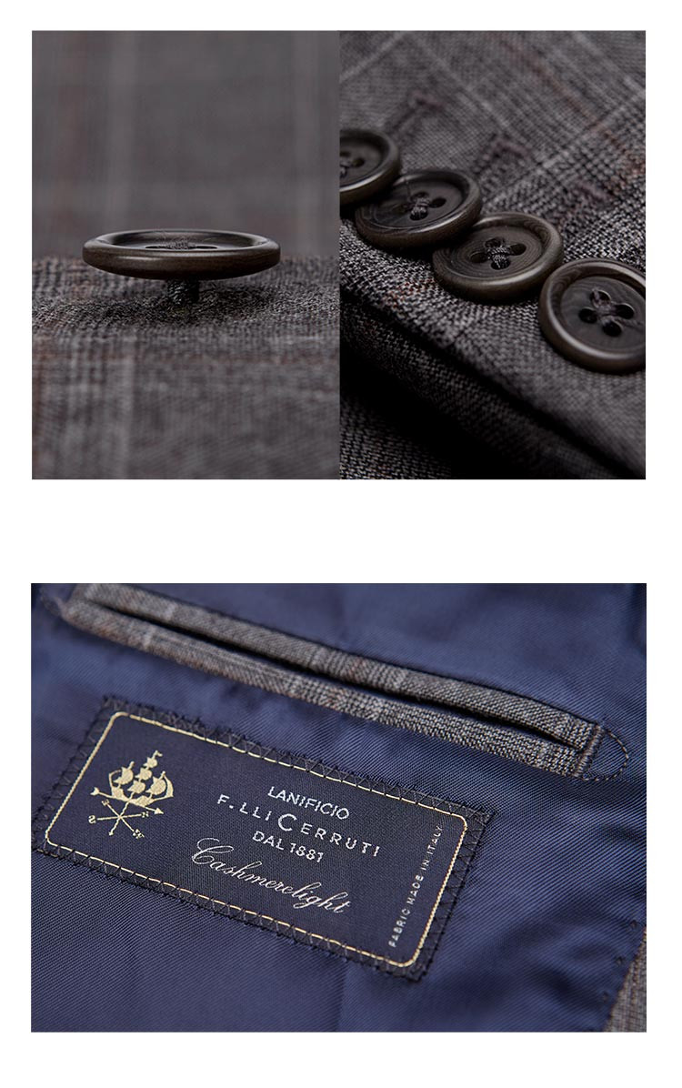 by creations/柏品 意大利进口cerruti 1881羊毛混纺面料男士西服男