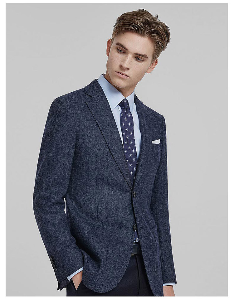 by creations lite/柏品 vbc100支纯羊毛修身西装 商务西服外套 男士