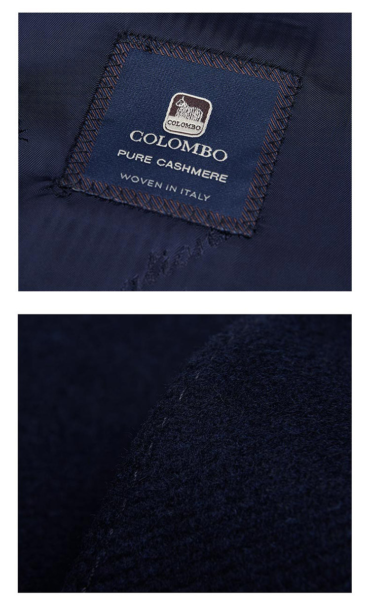 by creations/柏品 意大利进口colombo纯羊绒修身外套男士商务毛呢
