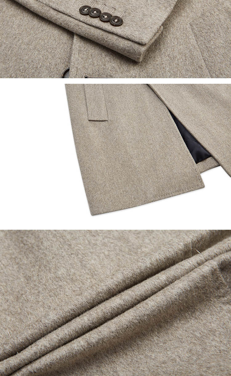 by creations/柏品 进口 loro piana 男士纯羊毛大衣 商务外套 男士