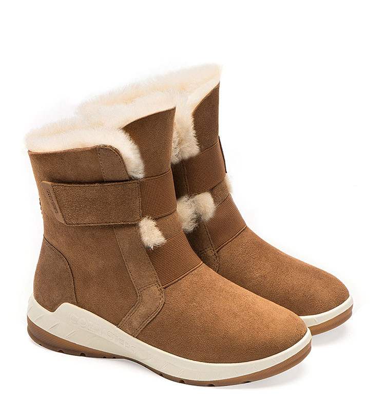 cozy steps/cozy steps 羊皮毛一体时尚魔术贴女士雪地靴