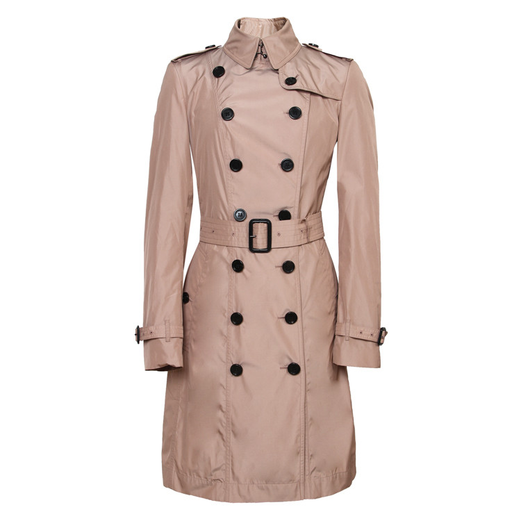 【18秋冬】burberry/博柏利 经典双排扣长款外套女士风衣 203345