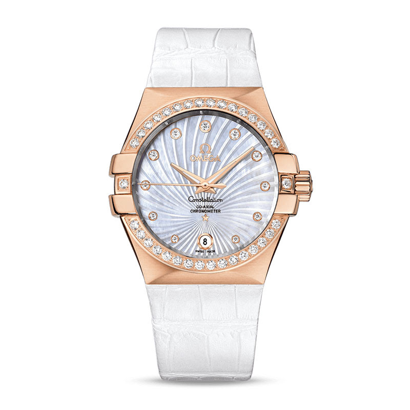 omega/欧米茄 星座系列 自动机械女士手表 123.58.35.20.55.003