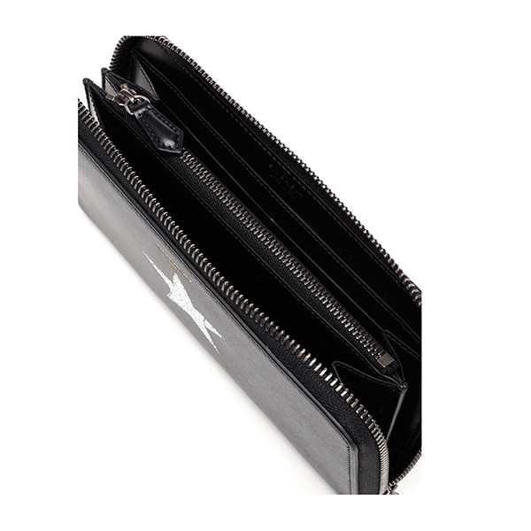 givenchy/纪梵希 做旧字母logo牛皮长款拉链男士钱包 bk600gk0c7