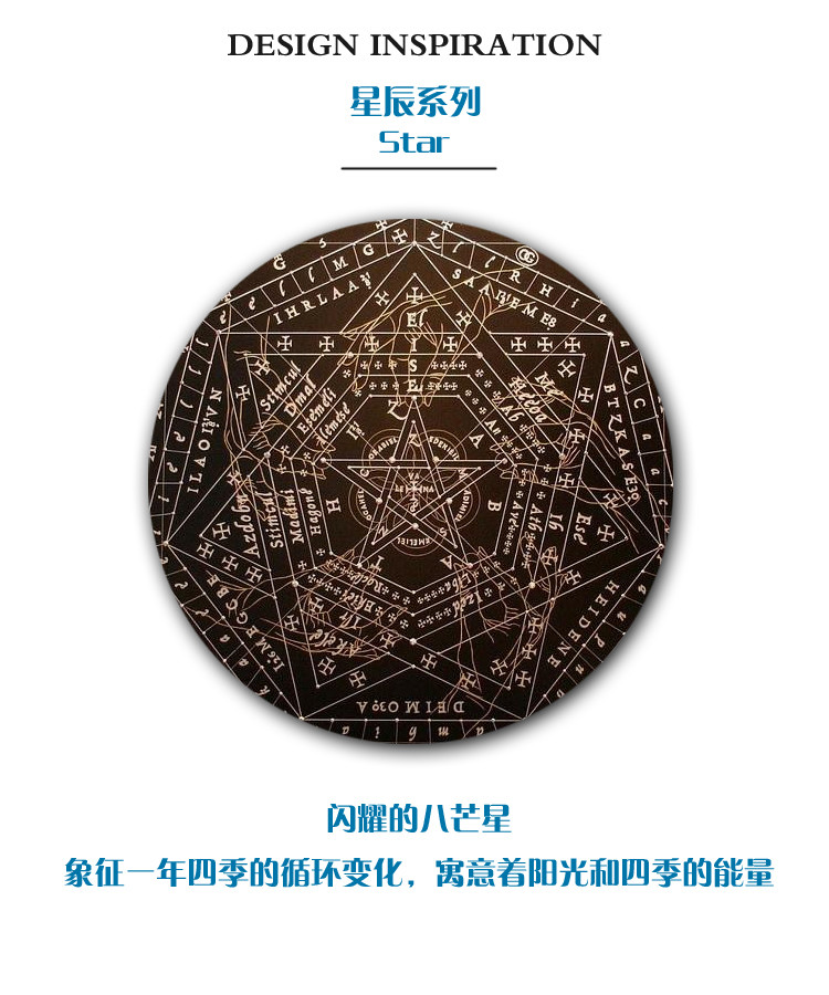 【designerjewelry】cocomiss/cocomiss日月星辰系列八芒星缤纷织带短