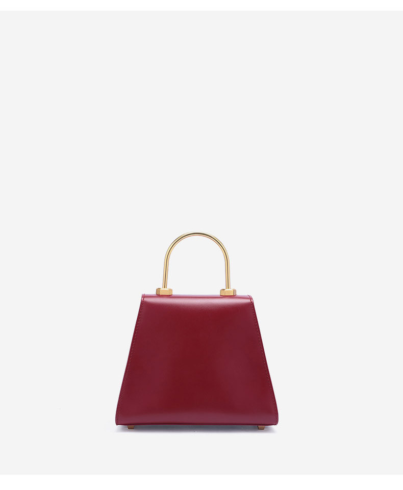 iamnot/iamnot【定制】牛皮女士原创梯形包手工真皮手提包欧美简约单