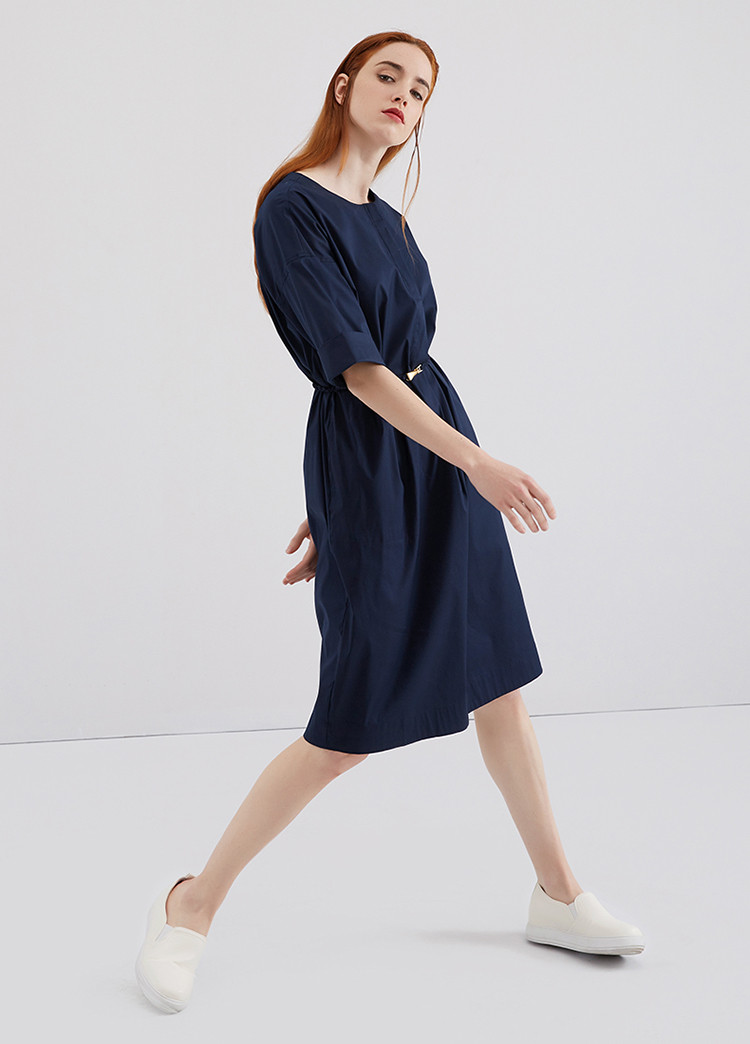 dkny/唐娜 凯伦 2018夏季新款女士连衣裙素色裙子 d8cb0696