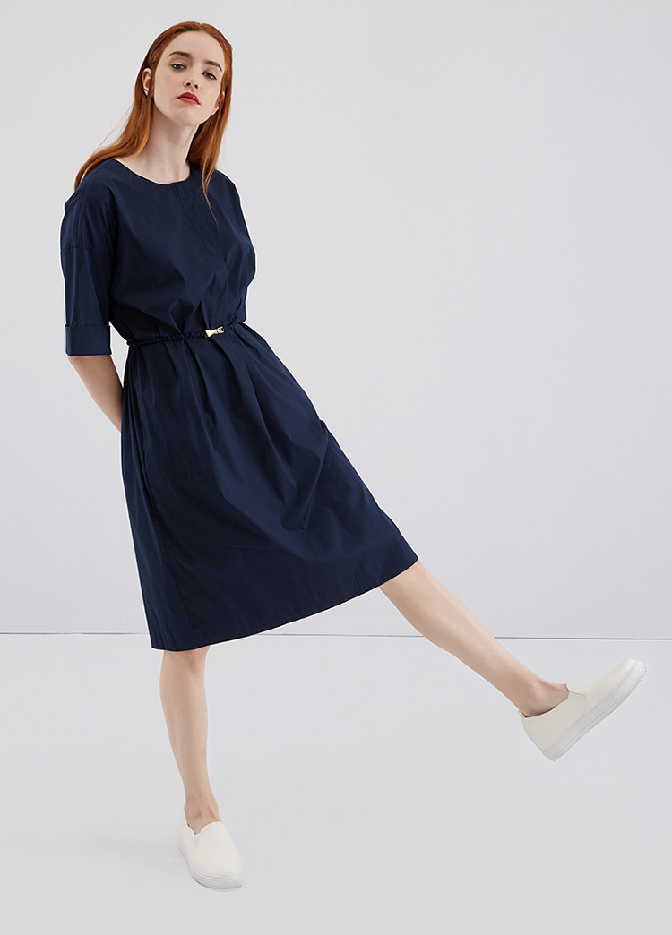 dkny/唐娜 凯伦 2018夏季新款女士连衣裙素色裙子 d8cb0696