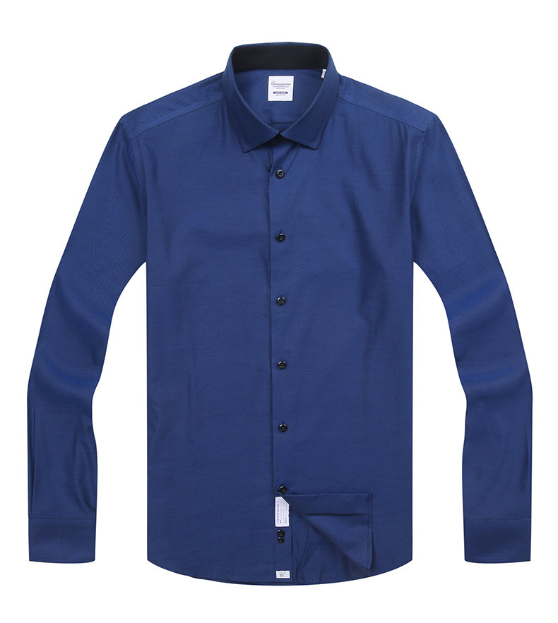 深蓝色纯棉时尚衬衣【正品 价格 图片】 - 寺库网