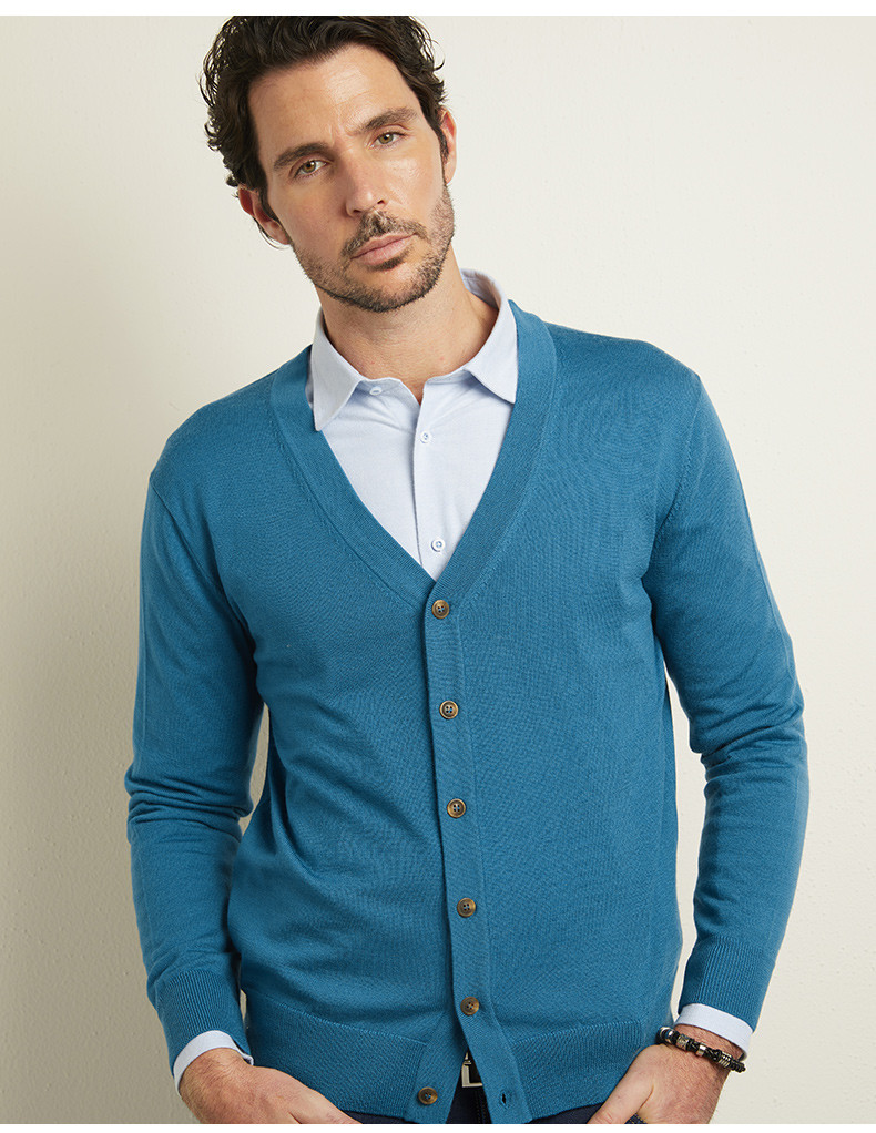 camicissima/恺米切商务休闲羊毛衫18秋冬 时尚保暖男士针织衫/毛衣