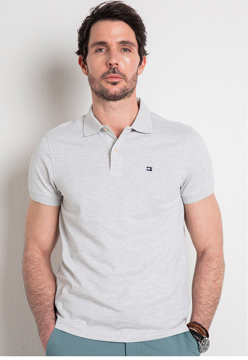 camicissima/恺米切夏季新品时尚休闲透气棉质男士短polo衫绿色t恤