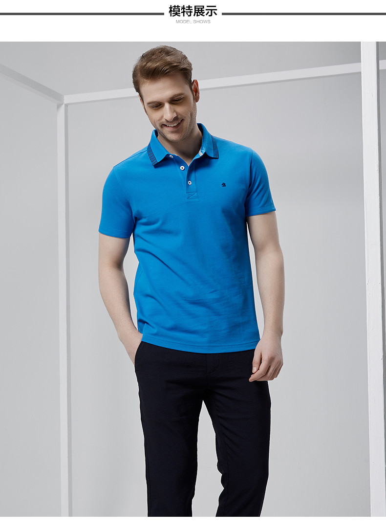 camicissima/恺米切夏季新款商务绅士男士短polo衫