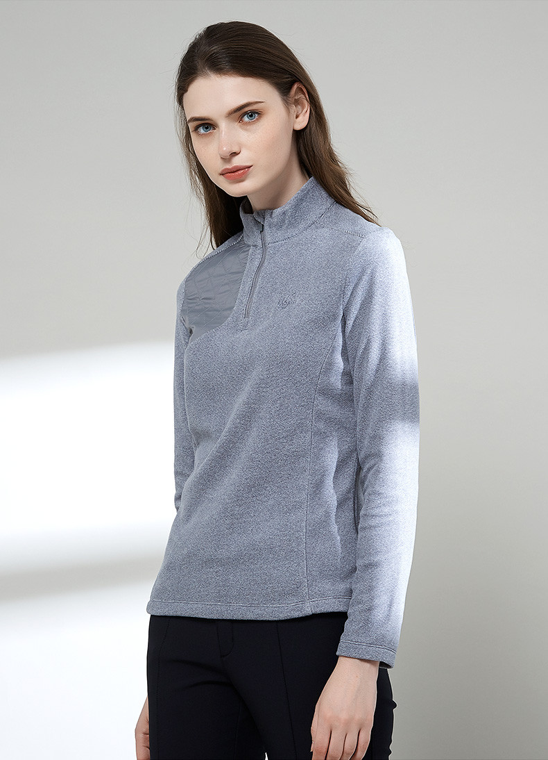 乐飞叶女士户外登山徒步旅行轻便保暖抓绒衣