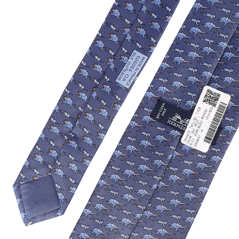 hermes/爱马仕 斜纹真丝领带 礼盒包装送礼h626063t 14