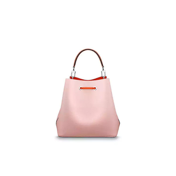 louisvuitton/路易威登neonoe手袋女士浅粉色单肩包m54370帆布/配皮
