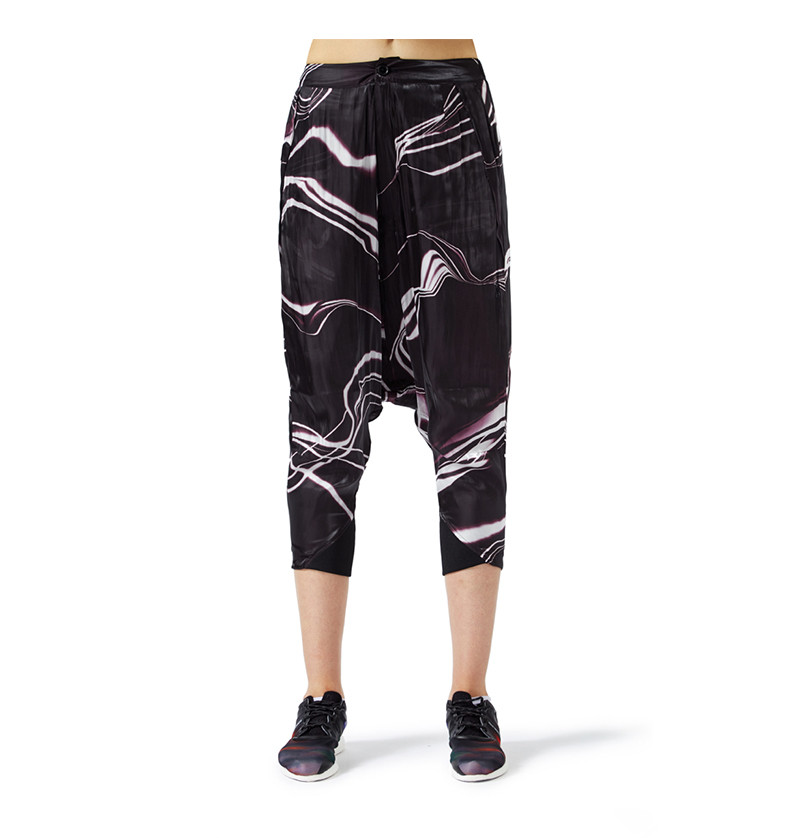 y-3 女子黑紫幻彩紧口气氛低档裤运动裤adidas y3 22-ap4144