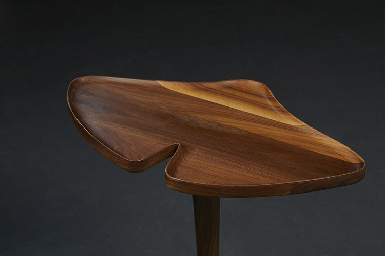 mingan/明暗 北美黑胡桃木 实木家具 银杏边几