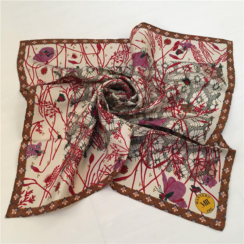 mantero/mantero 意大利女士丝巾 乱花渐欲 jn286-4