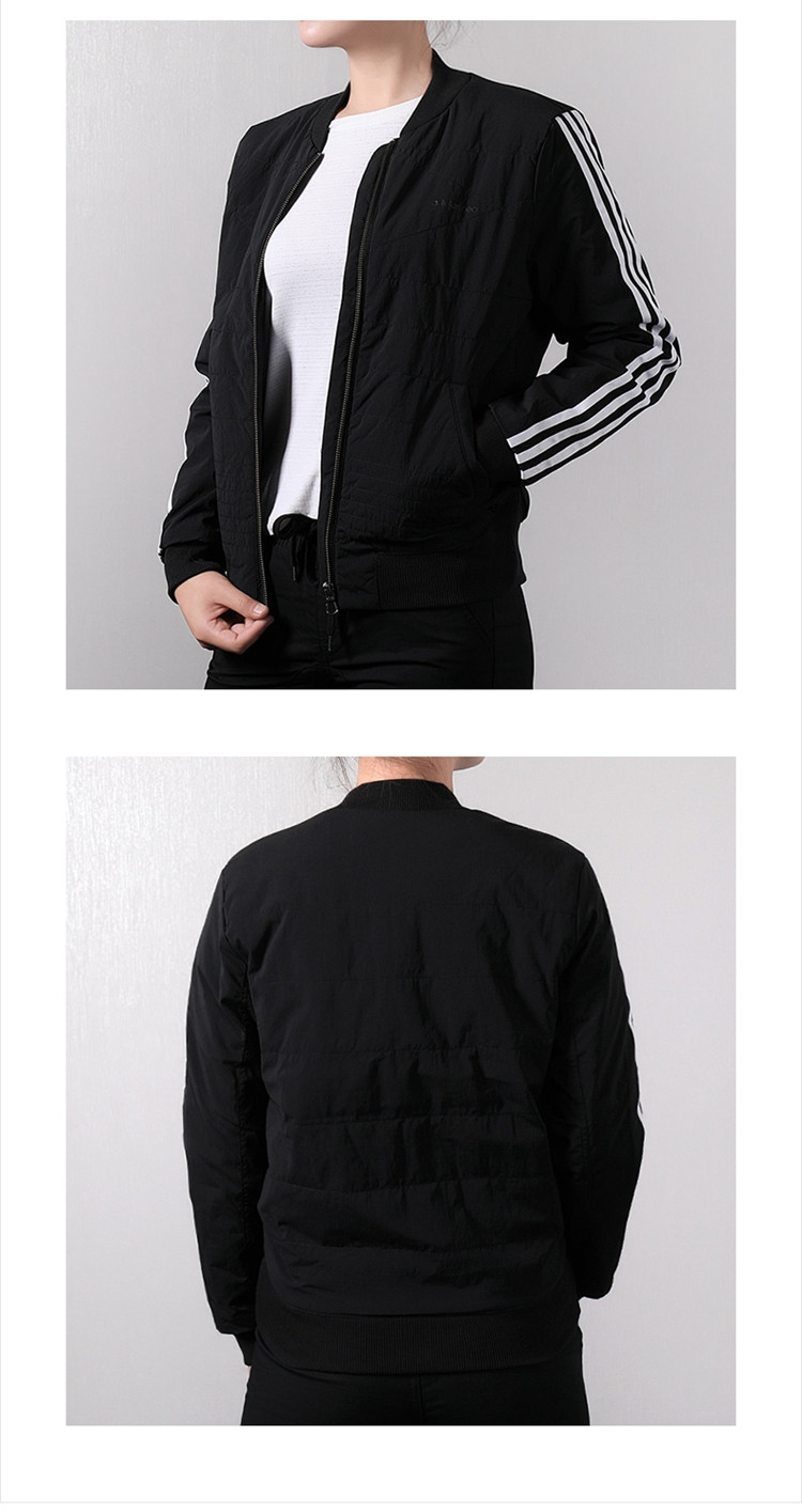 adidas阿迪达斯neo女装棉服2018冬季新款运动休闲保暖立领