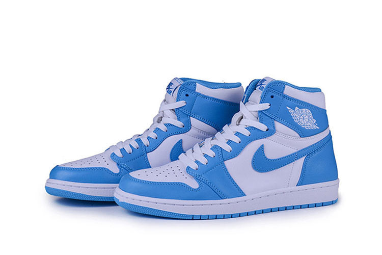 19春夏 耐克nike air jordan 1男女鞋 unc aj1 喬1藍球鞋北卡藍 大學