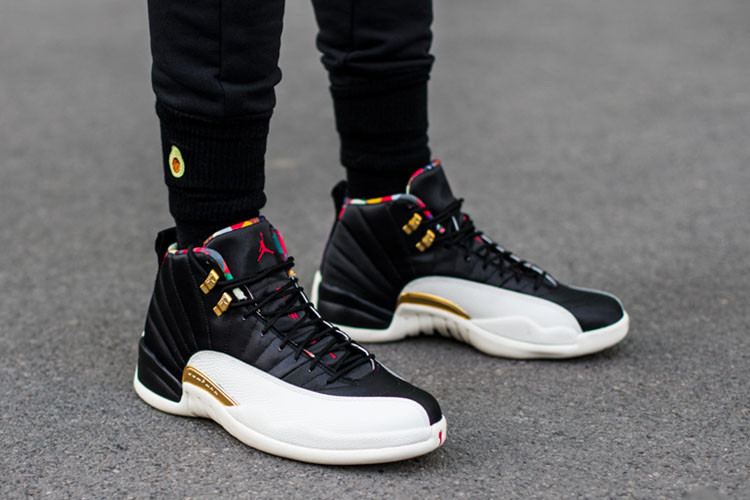 nike 耐克 情侣款 aj12 百家衣 中国新年 nike air jordan 12 cny