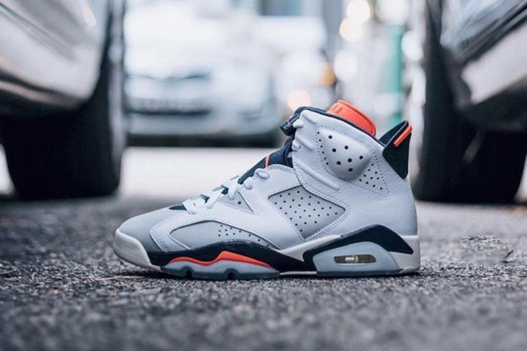 nike 耐克 情侣款 aj6 白蓝红外线 手稿 nike air jordan 6 tinker