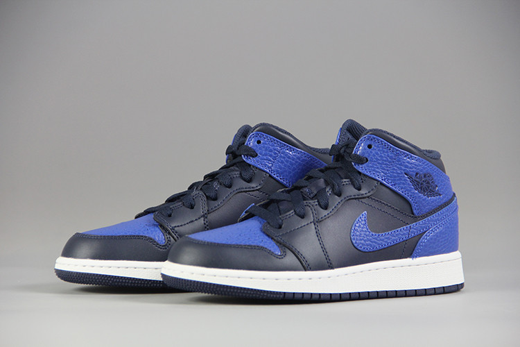 aj1 情侶款 皇家藍 nike air jordan 1 mid 男女同款 554725-412