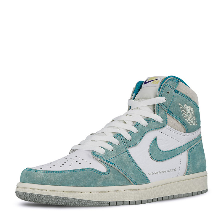 nike/耐克 air jordan 1 aj1蒂芙尼湖水绿麂皮 555088-311