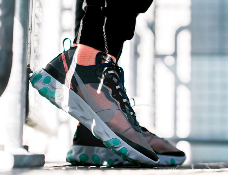 nike耐克 react element 87冰蓝 高桥盾老爹鞋 aq1090-005