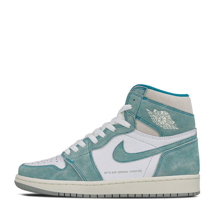 nike/耐克 air jordan 1 aj1蒂芙尼湖水綠麂皮 555088-311