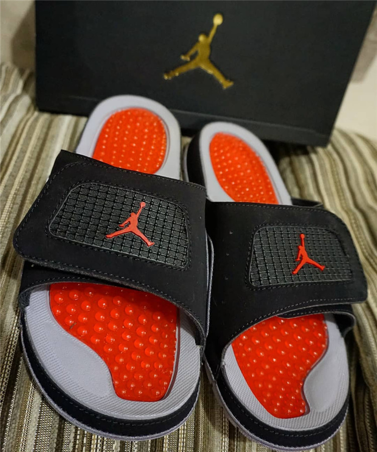 nike/耐克 air jordan hydro iv aj4黑红 男女款 运动拖鞋 532225-006