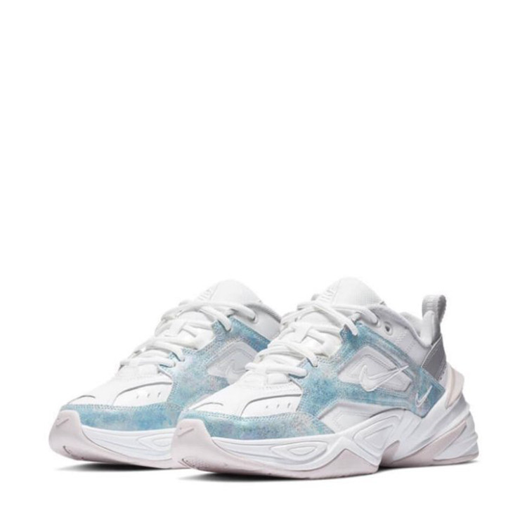 nike/耐克 2019年春夏 m2k tekno 霧霾藍扎染宇航員白黃 男女款 復古