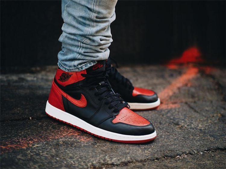 【限量款】nike耐克 air jordan 1 og banned aj1 乔1 黑红 禁穿