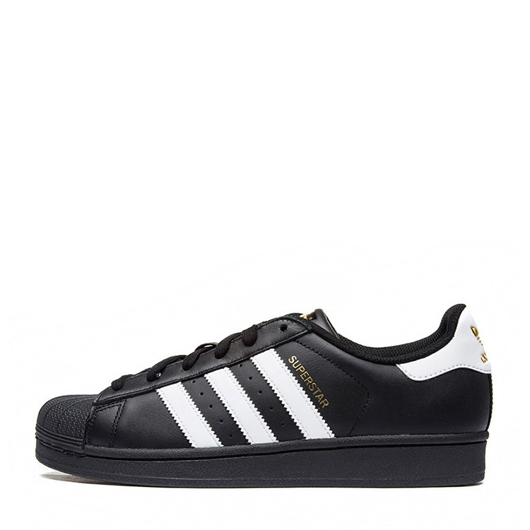 adidas/阿迪达斯 2018年秋冬 三叶草 男女同款 金标经典贝壳头 纯黑色