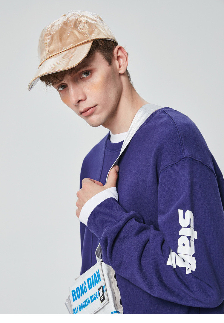 【inxx】standby/standby男款红色个性破洞卫衣xm83104408