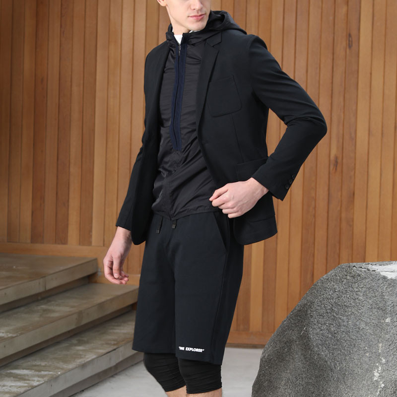 laroche/姬龙雪2019年春夏新款姬龙雪秋季时尚纯色男士西服外套男装