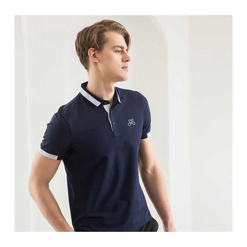 guy laroche/姬龙雪2019年夏季经典男士短polo衫潮流翻领短袖休闲夏装