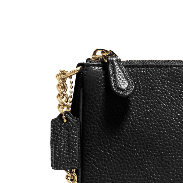 coach/蔻驰女士小牛皮链条单肩包手提包黑色 53077iblk - xa