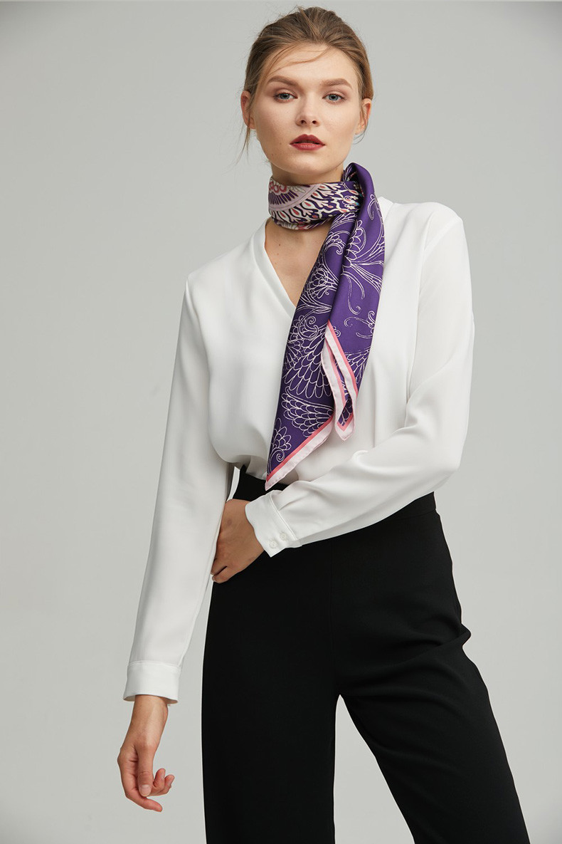 marja kurki/玛丽亚古琦 春夏款 女士丝巾 宫廷风 佩斯利花纹 大方巾