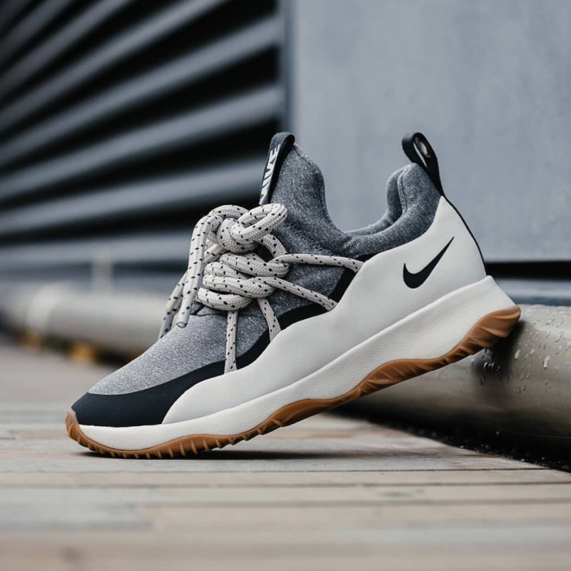 nike cuty loop 耐克黑灰女神樱花粉粗鞋带运动休闲鞋 bq6994-001